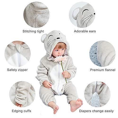 Unisexe Hiver Bébé Grenouillères Souris grise surpyjama fille 90CM -  Cdiscount Puériculture & Eveil bébé