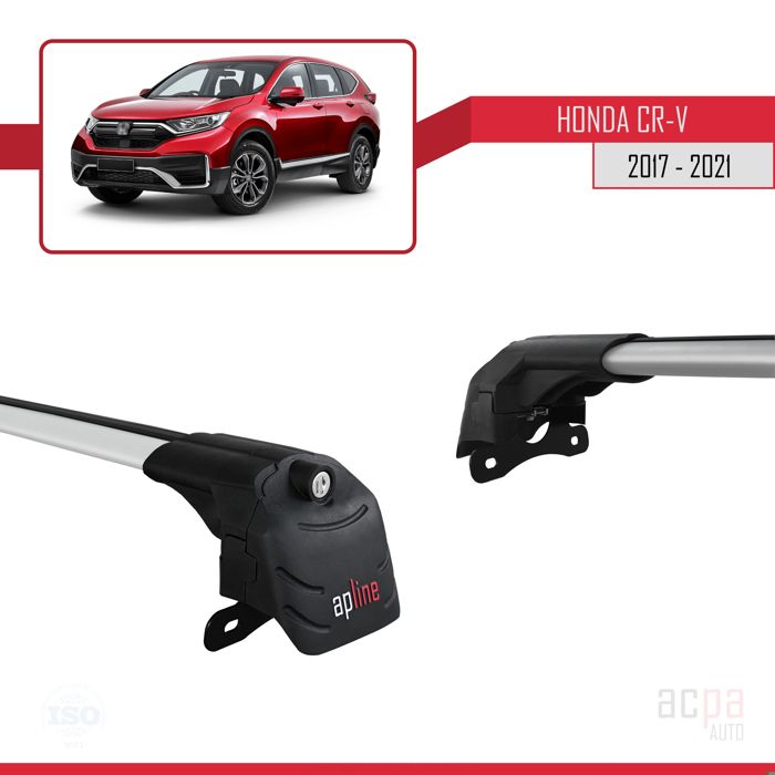 Barres de Toit ACE-2 Railing Porte-Bagages de voiture pour Honda CR-V 2017-2021 - Gris - Auto