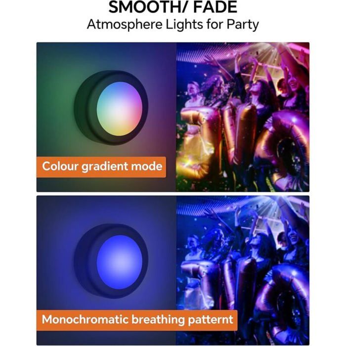 Lot de 6 lumières LED sans fil anti-collision voiture étanches 8