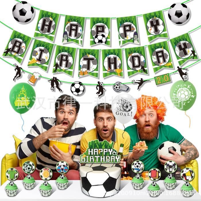 9 Centres De Table Nid D'Abeille Thème Football - Décorations Anniversaire Enfant Garçon Fête Sportive