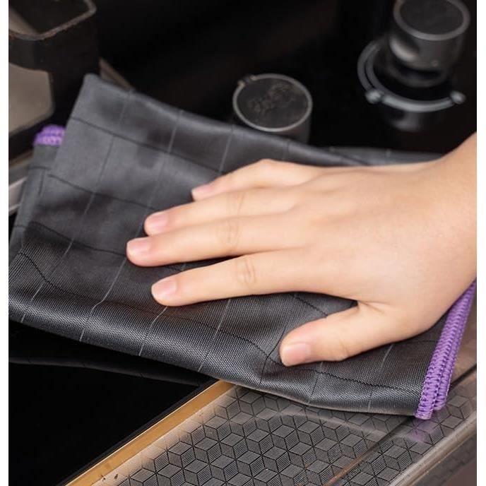 Chiffons Microfibre Carbone 40x50 Cm - Lot De 4 - Nettoyage Sans Traces, Vitres, Surfaces