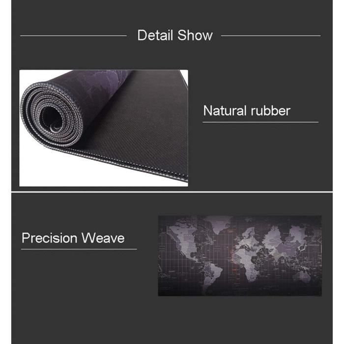 Grand Tapis De Souris Artistique En Caoutchouc Antidérapant Pour Bureau Yonis à Prix