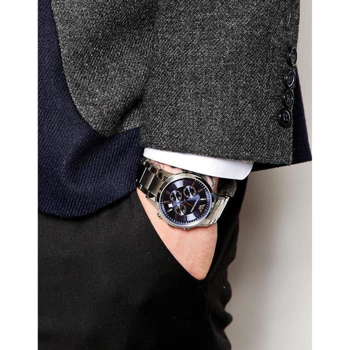 Emporio Armani AR2448 Montre avec bracelet en acier inoxydable WYZ0G
