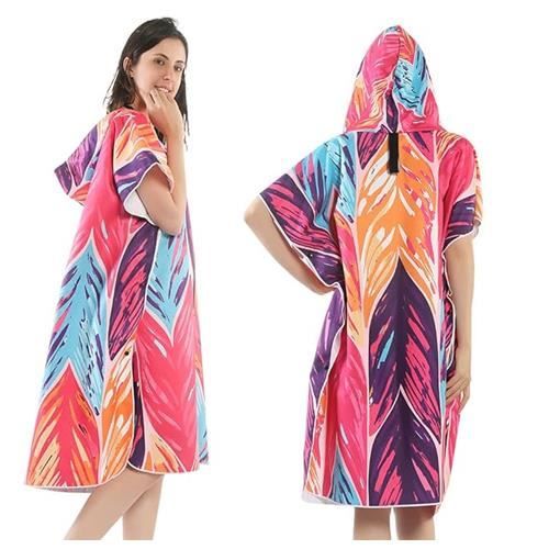 Peignoir de Bain Changing Towel Poncho de Surf pour Adulte 100L x