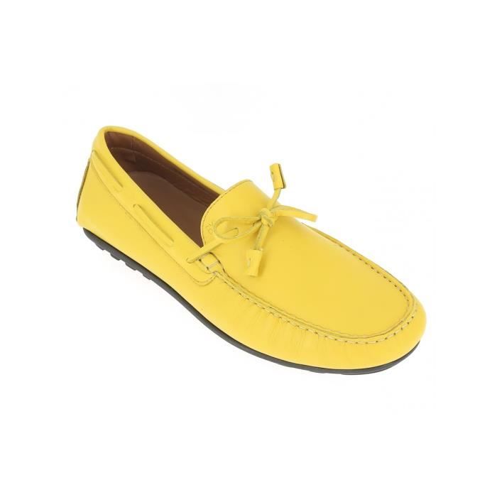 Mocassin best sale jaune homme