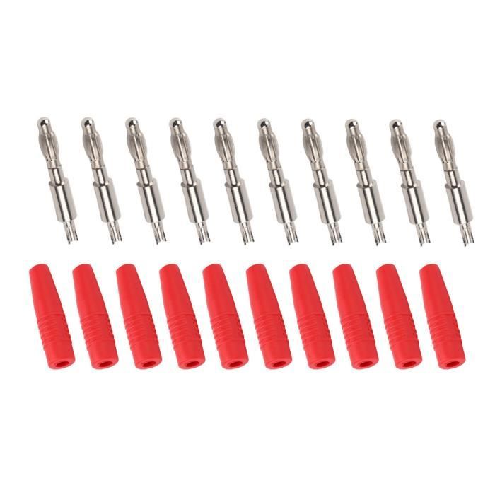 Boladge 2-Pack EC5 Mâle à Connecteur Balle Fiche Banane 4mm avec Câble en Silicone 11.8inch 12AWG
