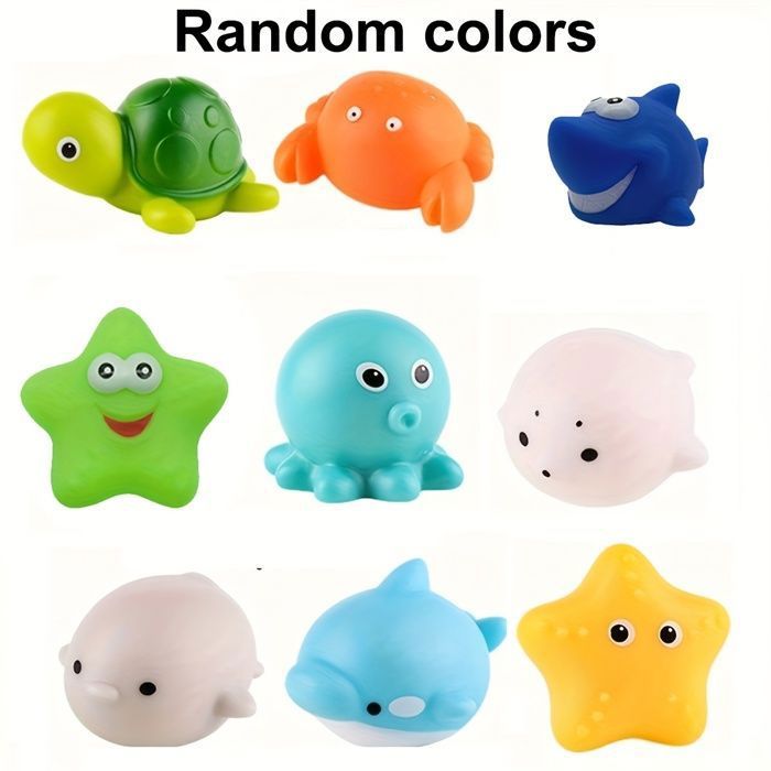 Lot De 12 Jouets De Bain Lumineux LED Bébé - Étoiles Clignotantes Pour Enfants 1-4 Ans