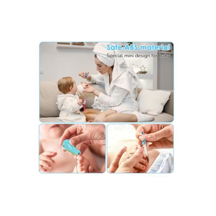 Trousse De Soins Bébé - Kit Naissance Avec 15 Accessoires (Mouche Bébé, Thermomètre, Lime Électrique…) - Cadeau Maternité
