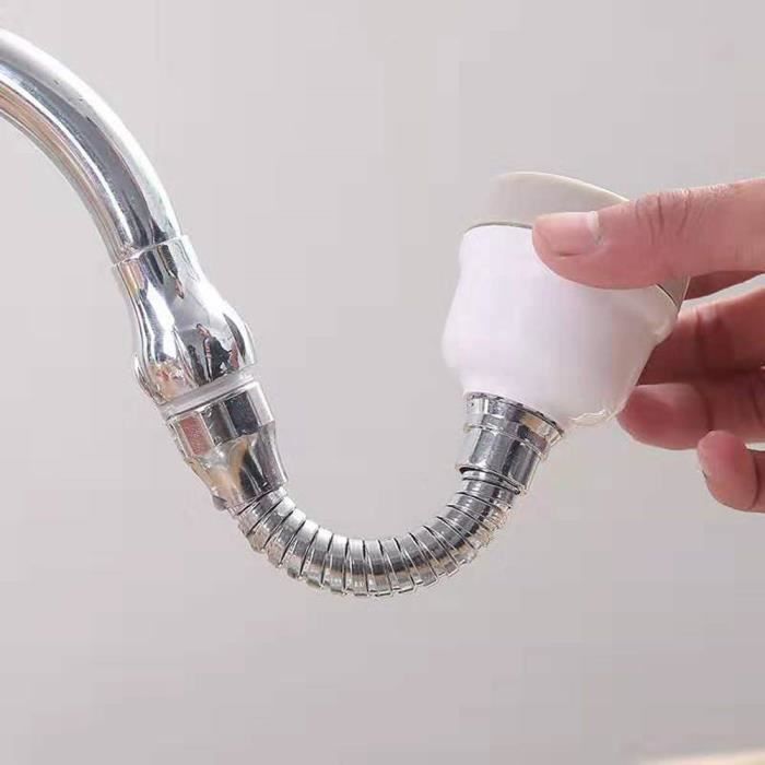 Aérateur de robinet flexible NETSENG, robinet de pulvérisation d'extension,  aérateur de robinet pivotant à 360 ° 