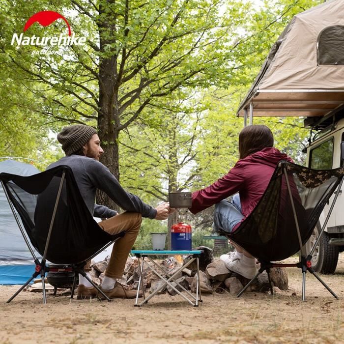 Mobilier Camping,chaise de Camping pliante en alliage d'aluminium, siège à  dossier, ultraléger, Portable, sans sable, - Type Khaki - Cdiscount Sport