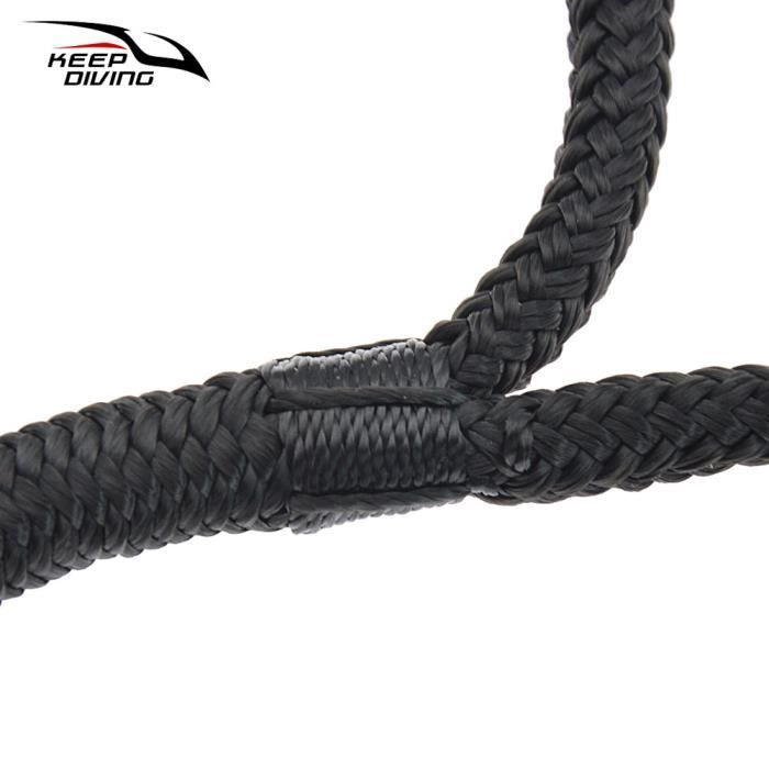 2 Cordes De Quai En Nylon Double Tressage 7,6 M - Diamètre 0,95 Cm (3/8"), œillet 30,5 Cm, Pour Bateaux < 6,1 M