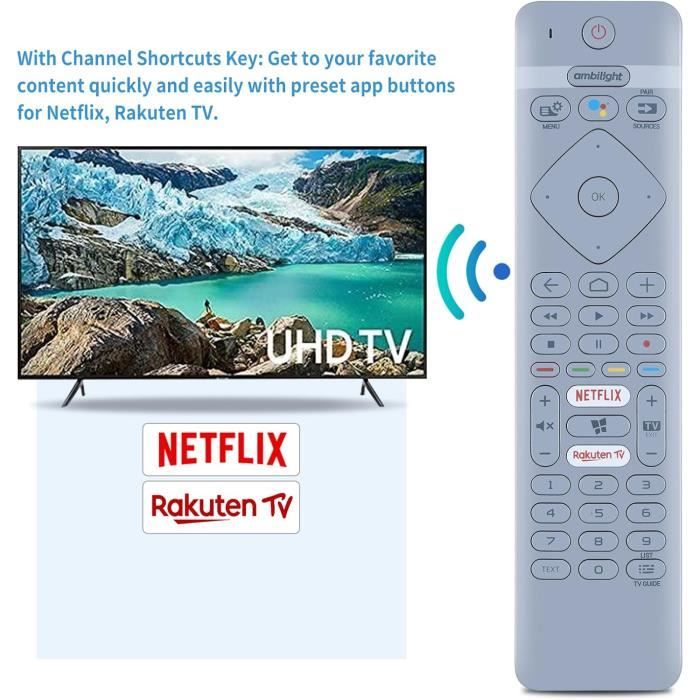 Nouveau* Télécommande De Rechange Pour Téléviseur Philips SLC72ela