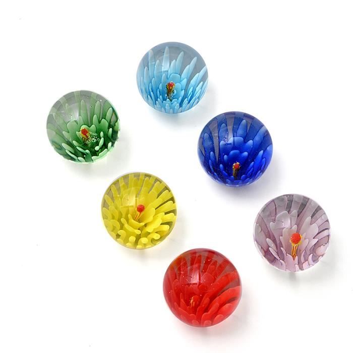 Jeu de billes en verre ARSUK - 10 pièces - Formes de fleurs - Couleurs  assorties - 25mm - Cdiscount Jeux - Jouets