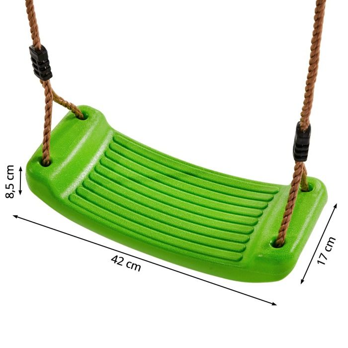 Kangui - balançoire bébé avec ceinture - orange/vert citron
