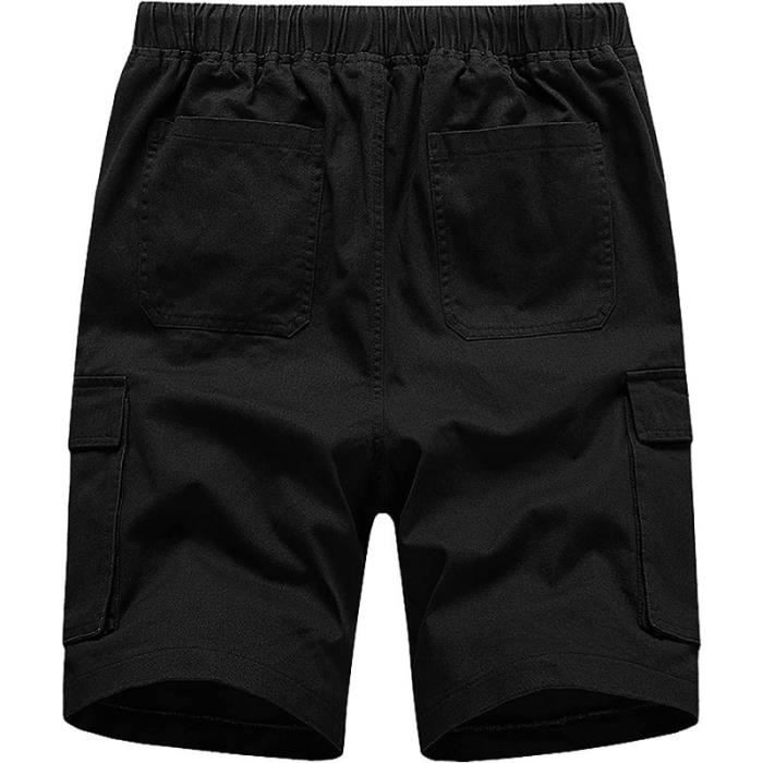 Short Homme ete Baggy Shorts Et Bermudas Homme Pochettes Homme Jogging Respirant Bermuda Short Sport De Travail Short Cargo Noir Cdiscount Pret a Porter