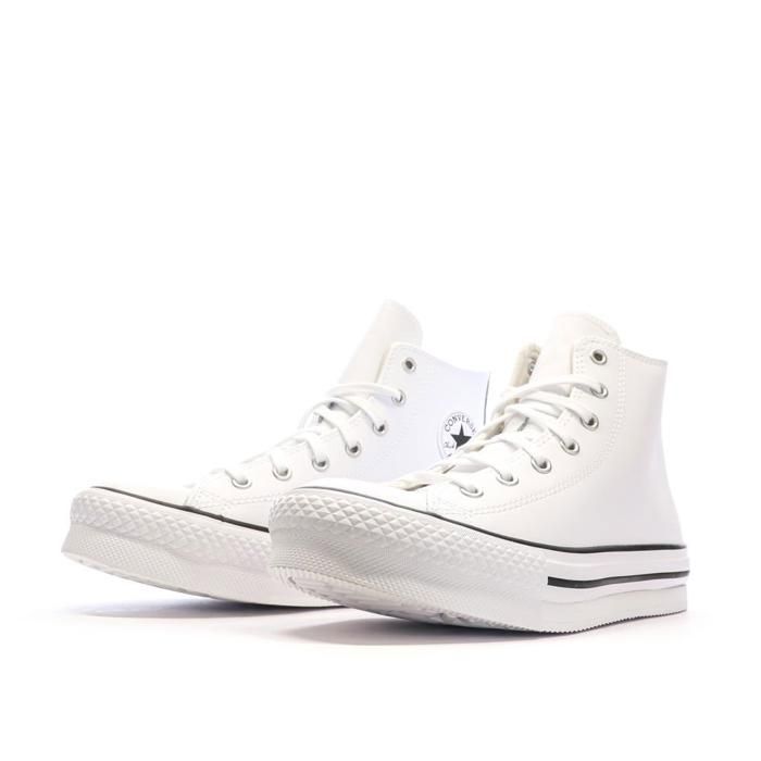 Baskets Converse Chuck Taylor All Star Lift Platform Leather Blanc