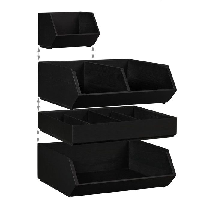 Relaxdays Organiseur Bureau Bambou 3 Tiroirs – Rangement Naturel Pour Fournitures, Documents A4 – 33x30x31 Cm