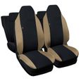 Lupex Shop Housses de siège auto compatibles pour Aygo Noir Beige-0