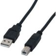 Câble USB MCL Samar - USB type B - USB 2.0 - 1.8 m - Noir-0