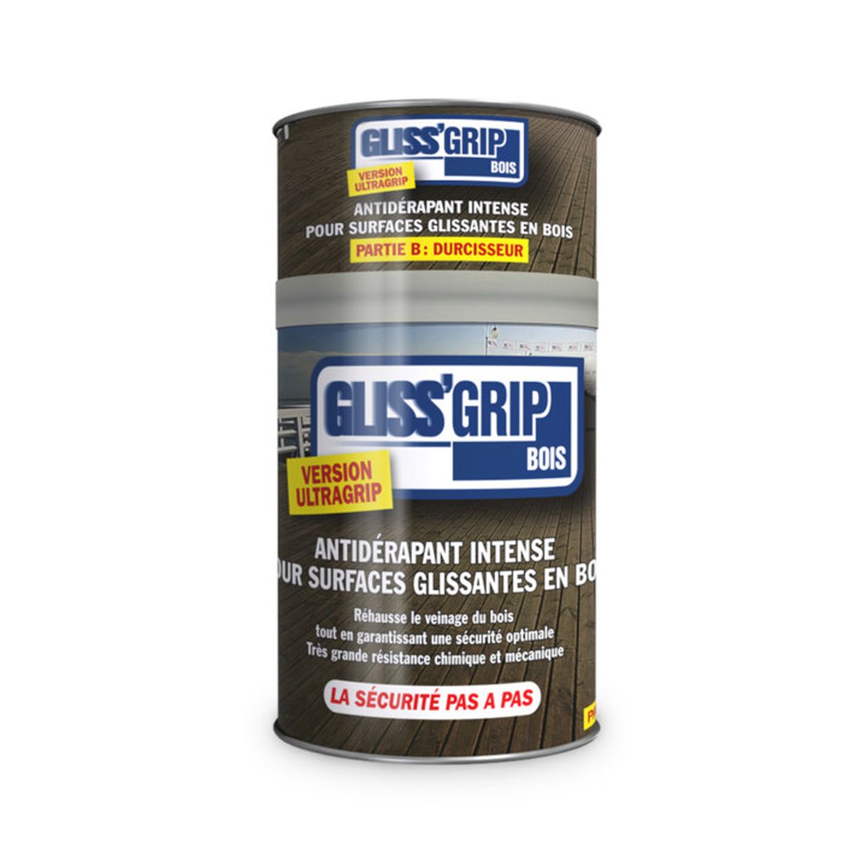 GLISS GRIP Vernis antidérapant à séchage ultra rapide pour toutes les surfaces en bois
