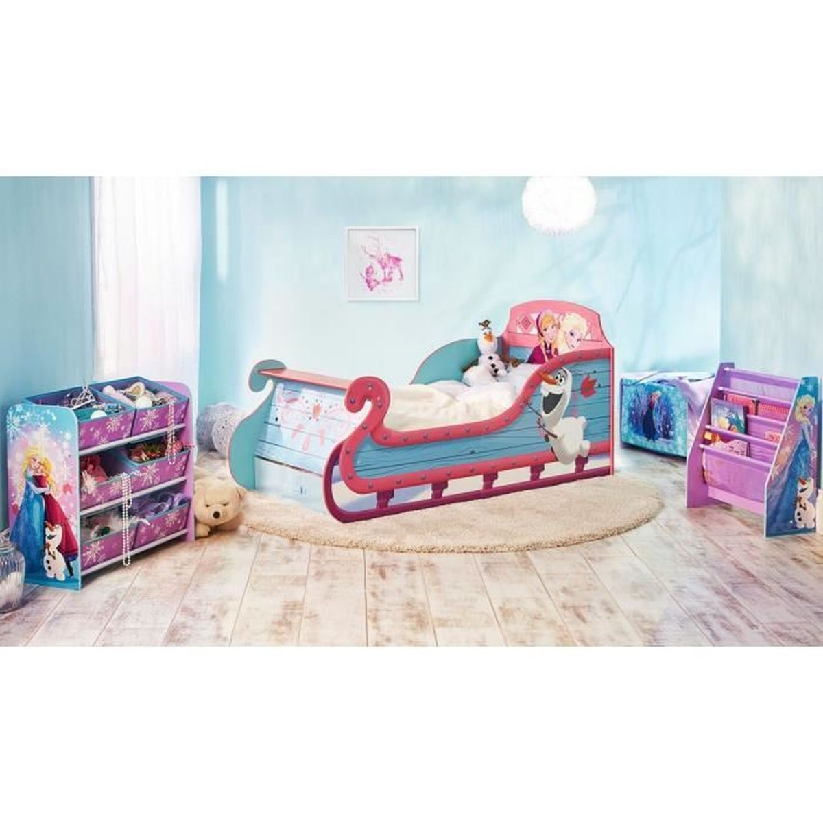Chambre Complete Enfant Reine Des Neiges 90x190 Achat Vente