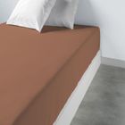 Drap housse uni coton bonnet 35 cm cannelle Les Ateliers du Linge 140 X 190 X 35 CANNELLE