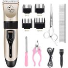 RAIDEN TRADE FR Tondeuse Professionnelle pour Chien et Chats et Animaux Silencieux Rechargeable Electrique Clipper Kit