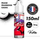VAP'OP E-liquide Cigarette électronique - FRUITS ROUGES - 50MPGV/50VG - 0mg/ml - LOT DE 3 x 50ml