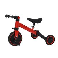 Tricycle évolutif 2-en-1 HUOLE pour enfants de 1 à 4 ans - Rouge