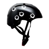 Casque de skate et de vélo - Skullcap by Capital Sports - coque intérieure absorbant les chocs - Taille S - Noir