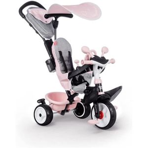 TRICYCLE Smoby  Tricycle Baby Driver Plus Rose  Vlo Evoluti