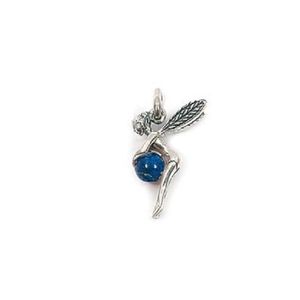 Collier Chaîne Argentée 46 Cm Avec Pendentif Fée – 31x16mm, Neuf Sans Emballage
