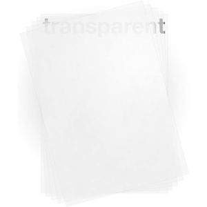 Lot de 10 feuilles de papier transparent - Format A4 - 170 g/m²