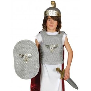 BÂTON - ÉPÉE - BAGUETTE Set de soldat romain argenté pour enfant - plastro