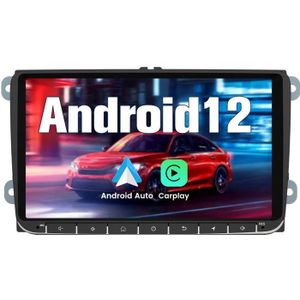 AUTORADIO AWESAFE Autoradio Android 12 pour Golf 5 6 VW Passat Polo Seat Skoda(2Go+32Go)9 pouces avec Carplay GPS WiFi Bluetooth Android Auto
