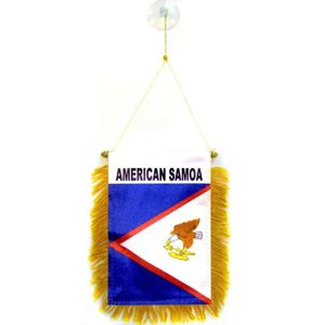 GUIRLANDE NON LUMINEUSE Fanion Samoa américaines 15x10cm - américain Spéci