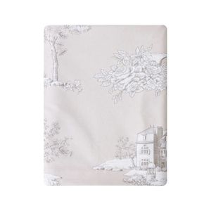 Drap Plat /Éternit/é Percale de Coton Taupe 290X180 Essix