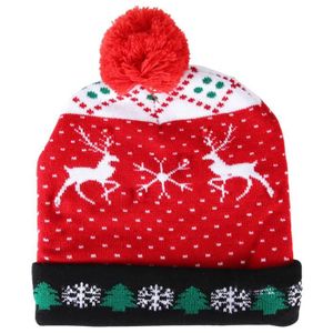 Bonnet adulte de Noël rouge et blanc en feutrine REF/68005