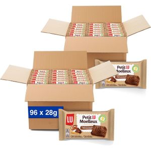 MARBRE & BROWNIE Petit LU Moelleux - 2 Cartons de 48 Sachets - Gâte