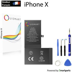 Batterie téléphone OuiSmart® BATTERIE POUR IPHONE X INTERNE NEUVE DE 