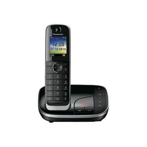 Téléphone fixe Téléphone sans fil avec répondeur Panasonic KX-TGJ