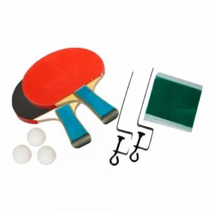 KIT TENNIS DE TABLE Set de tennis de table avec 3 balles et filet Softee - multicolore - TU