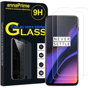 Dureté 9H, Ultra Résistant, Anti Rayures Bewahly Verre Trempé Oneplus 7 / Oneplus 6T 2 pièces Couverture Complète Ultra Slim HD Vitre Film Protection Écran pour Oneplus 7 / Oneplus 6T Noir 