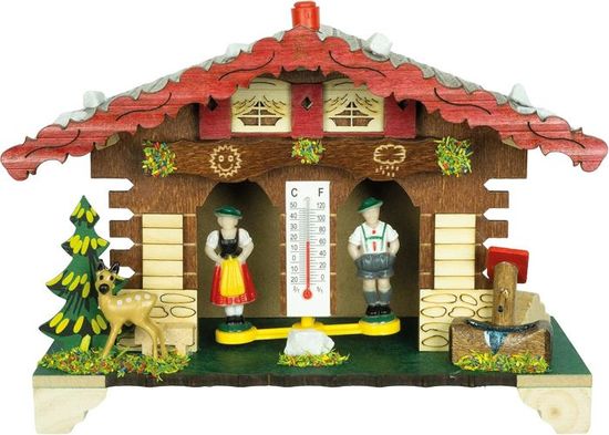 Chalet Météo Trenkle TU 803 Neuf – Horloge à Rosace Traditionnelle