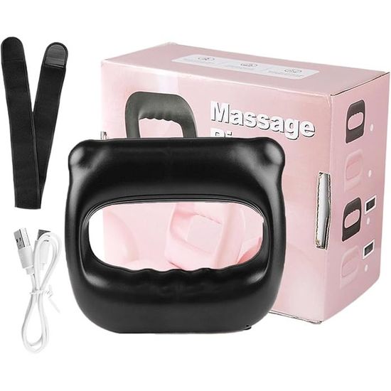 Appareil Massage Abdominal – Anneau Fascia 8 Intensités, Sangle Réglable, Batterie 1200mAh, Violet