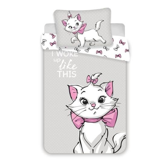 Parures de couettes - AC-Déco - Disney - Parure de lit en coton "Les Aristochats : Marie 3" - 100 x 135 cm