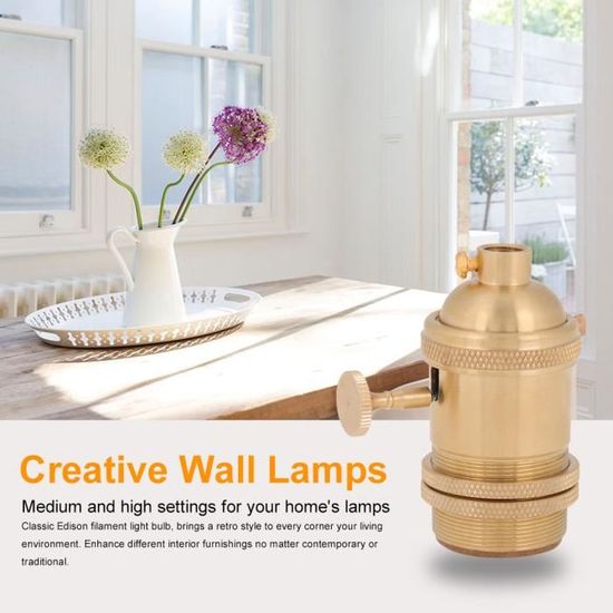 YOSOO Douille Support de lampe E27 avec cordon Support de lampe à