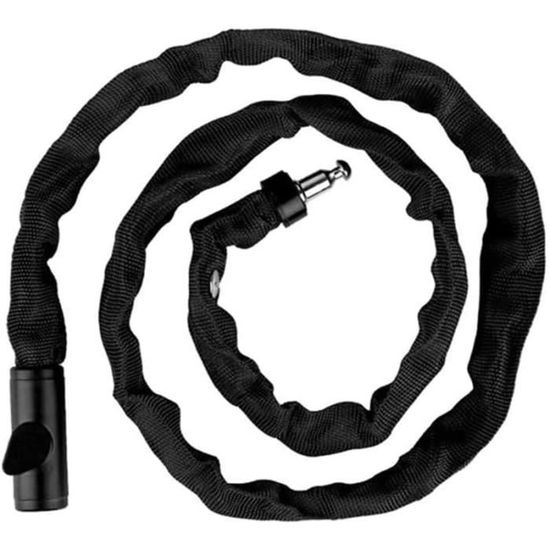 Chaîne Antivol En Acier Cémenté Avec Serrure à Clé Intégrée, Chaîne