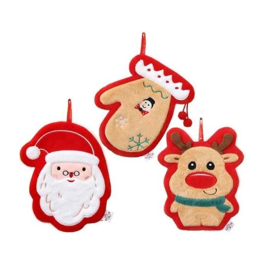 Serviettes De Noël Pour Cuisine, Serviettes De Bain De Noël, Serviette De Main Dessin Animé, Serviette De Main Absorbante Mignonne, Serviettes De Bain, Serviette De Noël