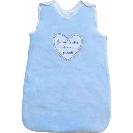 Gigoteuse Bébé Lilakind - Coton 95% - Gris/Blanc 38cm - Garçon